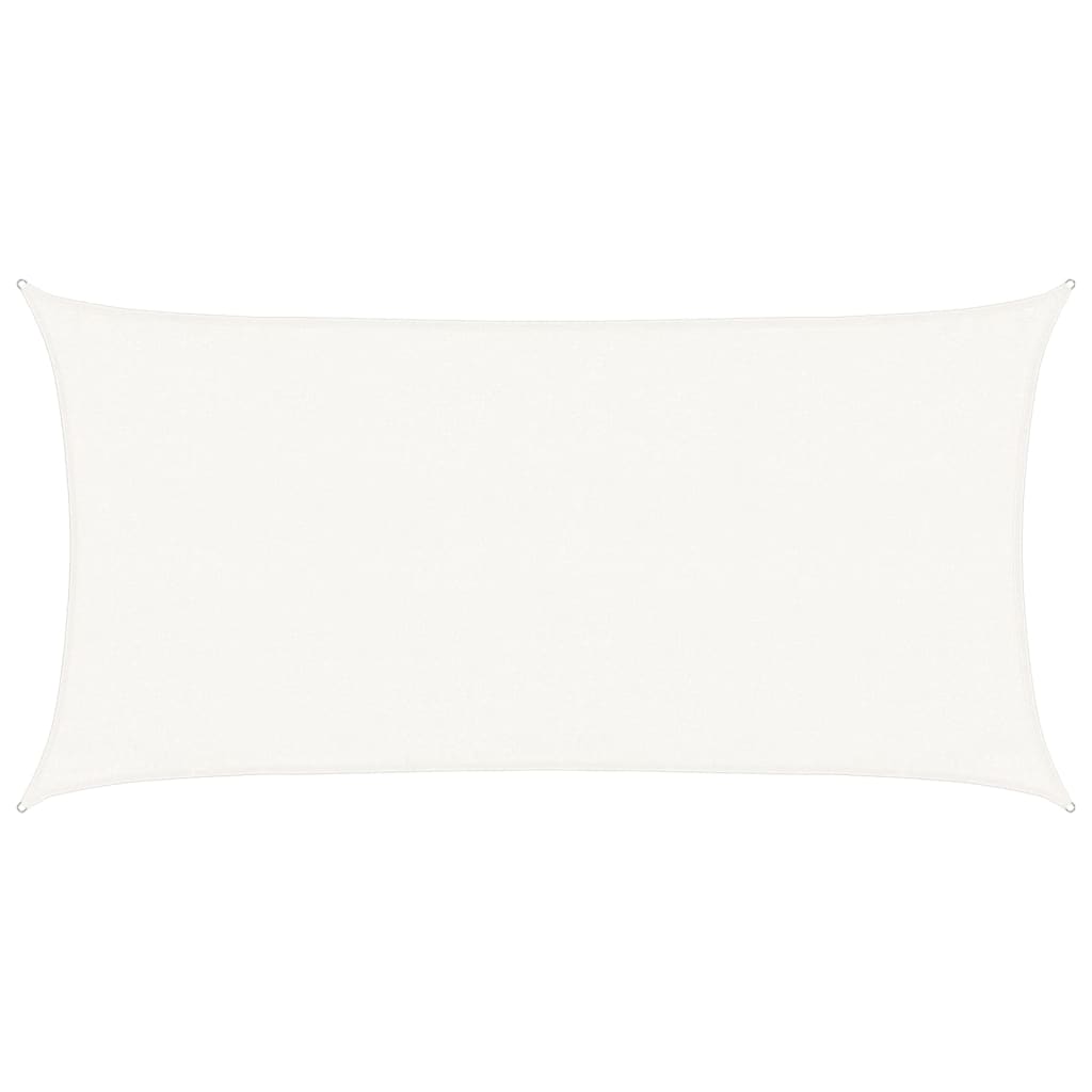 Sunshade Sail 160 g/m² White 3x6 m HDPE