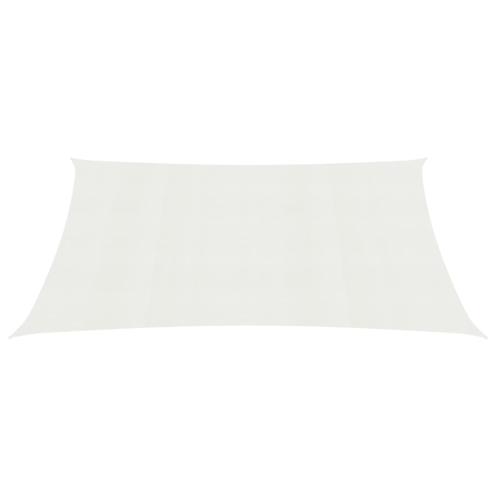 Voile d'ombrage 160 g/m² Blanc 3,5x4,5 m PEHD