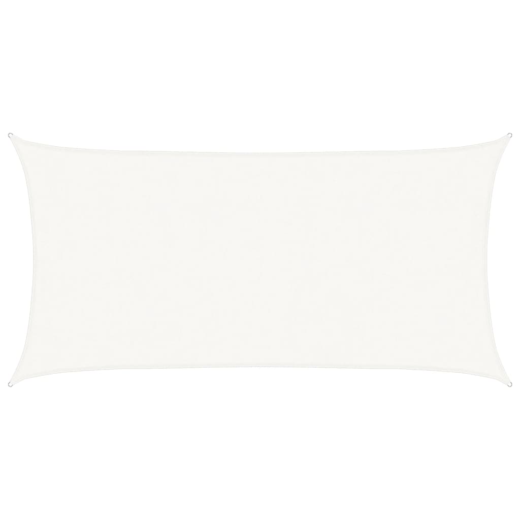 Sunshade Sail 160 g/m² White 4x7 m HDPE