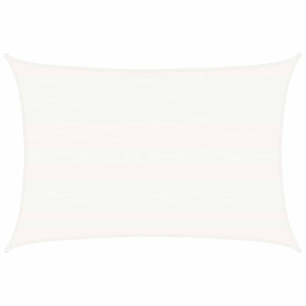 Sunshade Sail 160 g/m² White 5x7 m HDPE