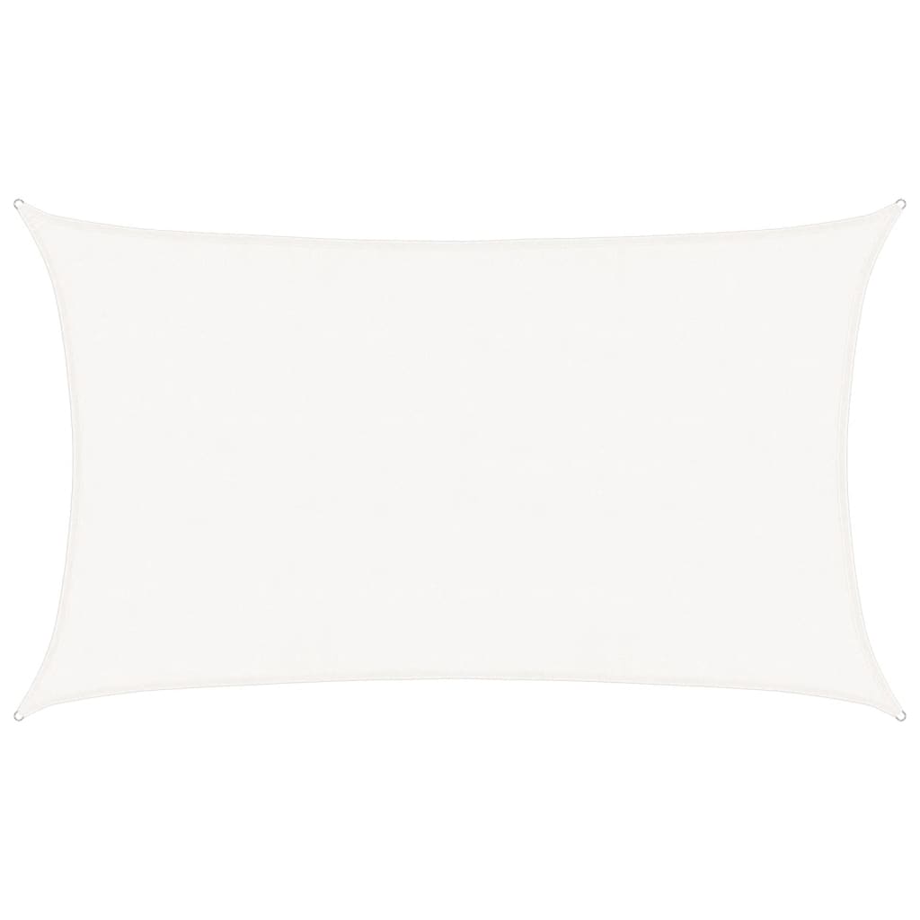 Sunshade Sail 160 g/m² White 5x8 m HDPE