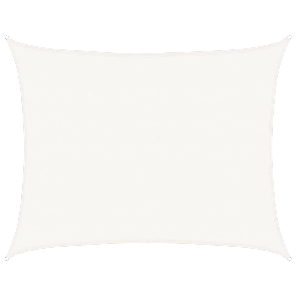 Sunshade Sail 160 g/m² White 6x8 m HDPE