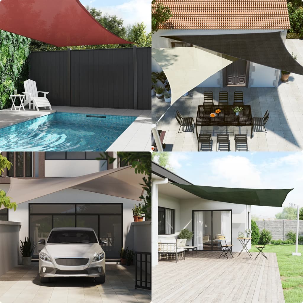 Sunshade Sail 160 g/m² Light Green 3x3 m HDPE