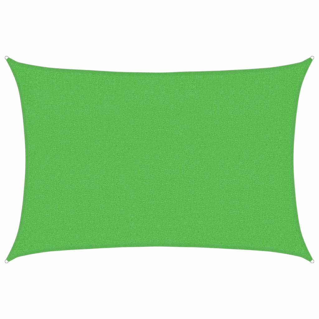 Sunshade Sail 160 g/m² Light Green 2x2.5 m HDPE