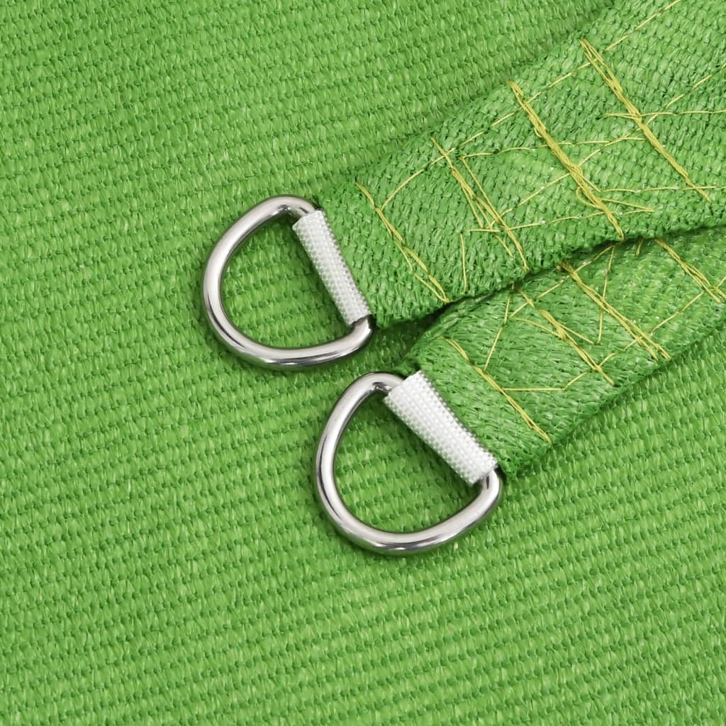 Sunshade Sail 160 g/m² Light Green 2x2.5 m HDPE