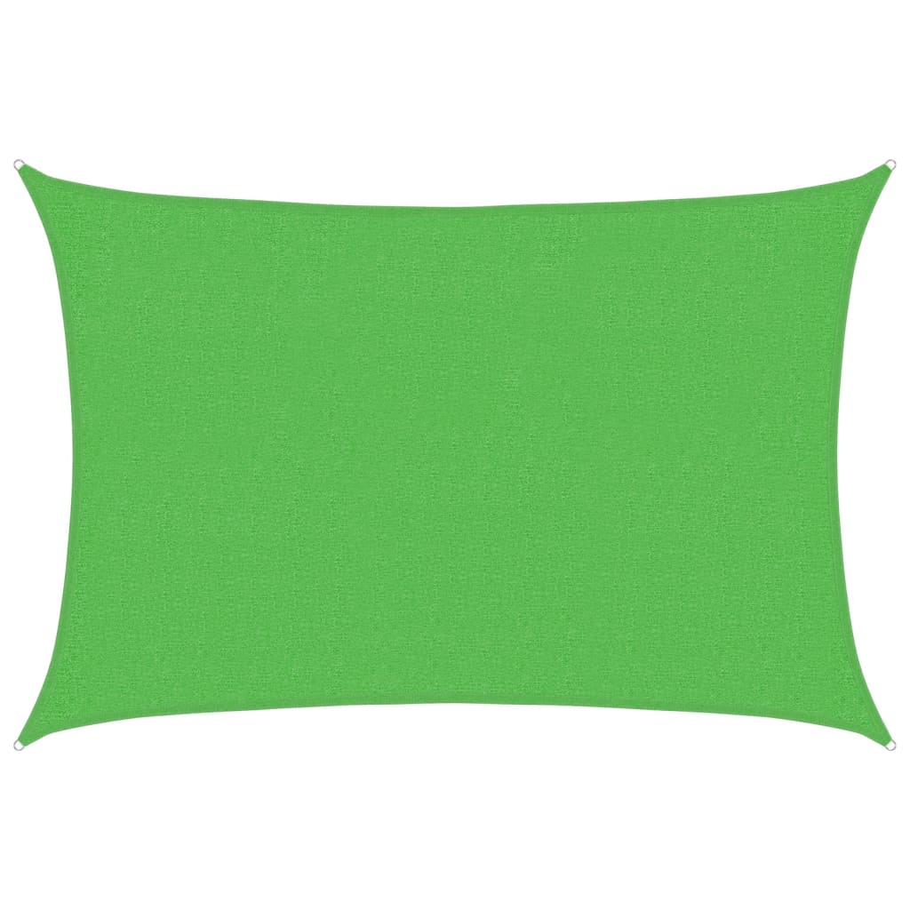 vidaXL Sunshade Sail 160 g/m² Light Green 2x3 m HDPE