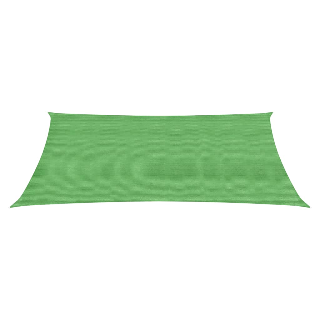 vidaXL Sunshade Sail 160 g/m² Rectangular Light Green 2x3.5 m HDPE