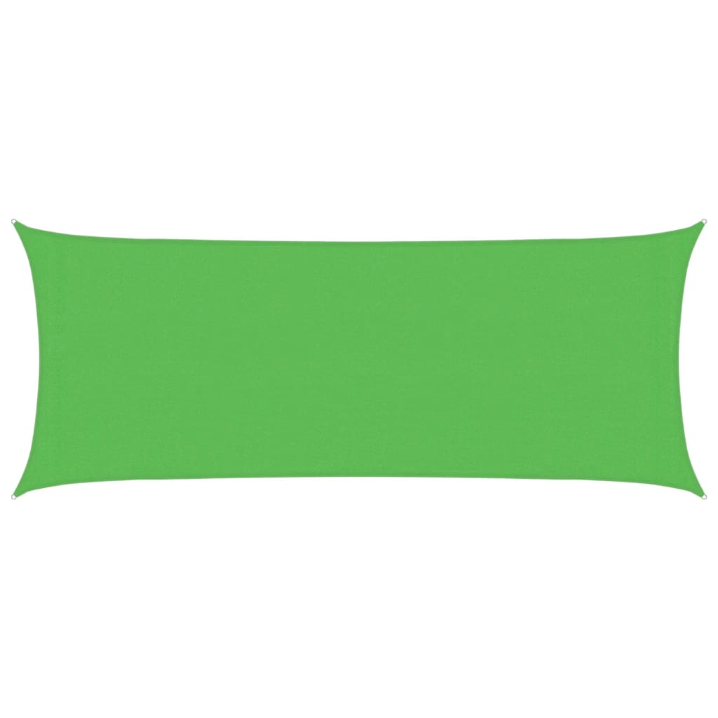 vidaXL Sunshade Sail 160 g/m² Light Green 2x5 m HDPE