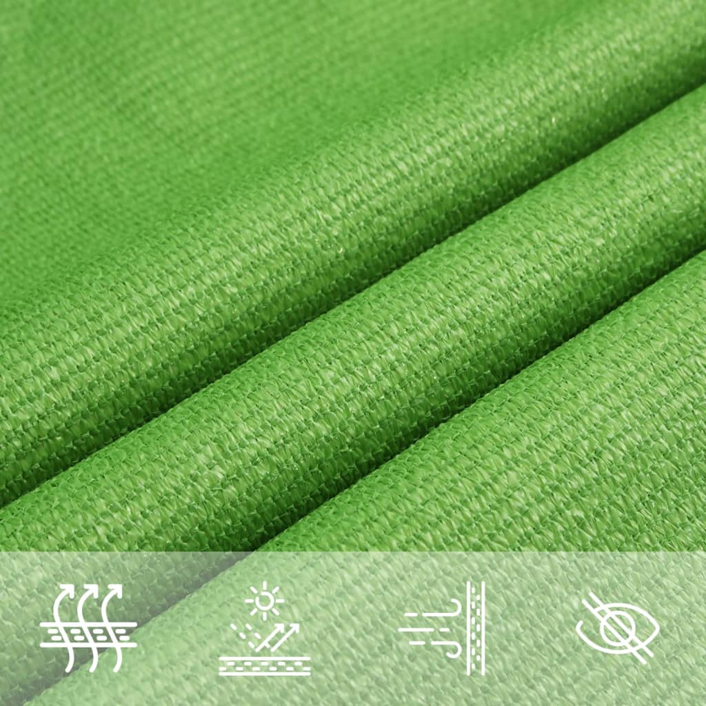 Sunshade Sail 160 g/m² Light Green 2.5x3 m HDPE