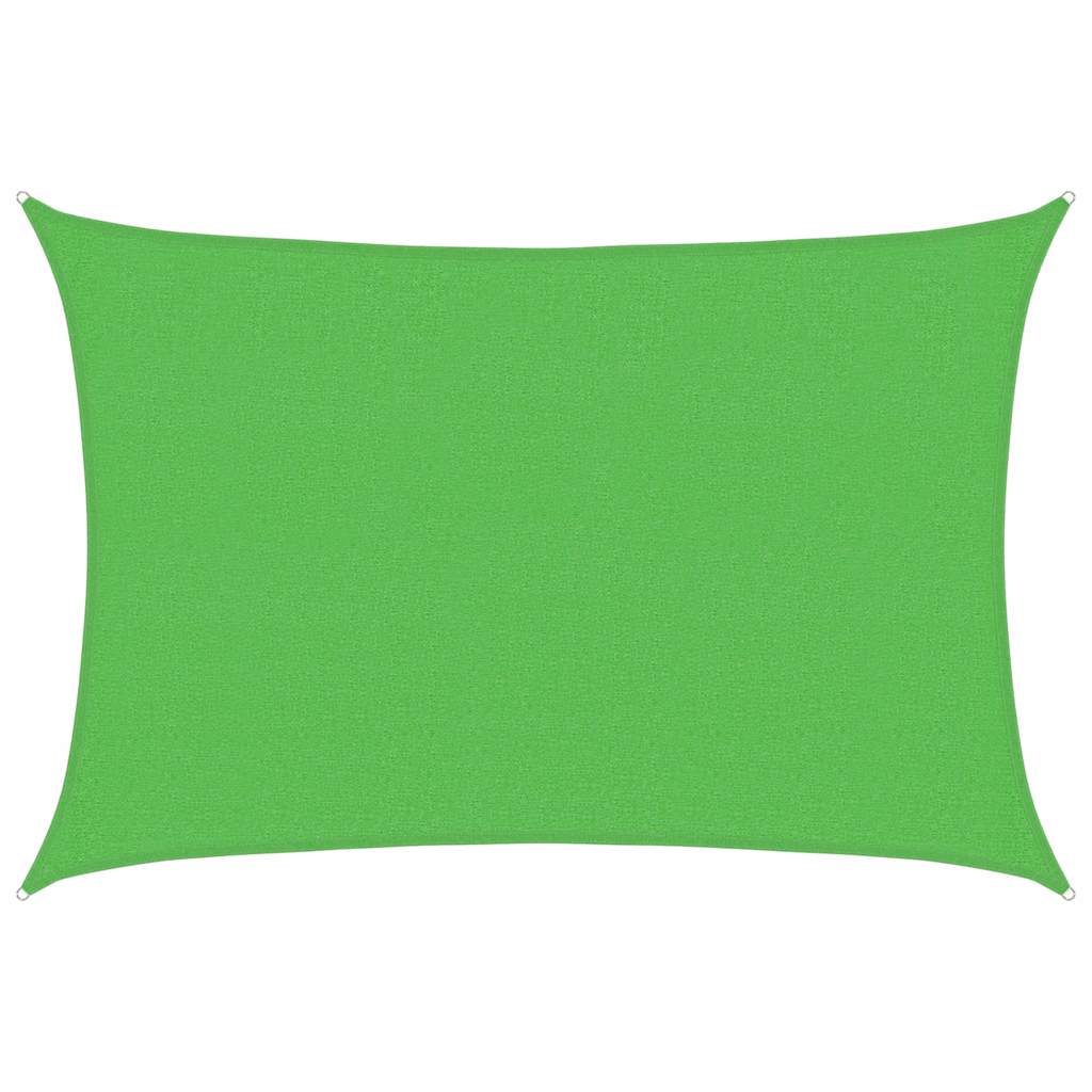Sunshade Sail 160 g/m² Light Green 2.5x3.5 m HDPE