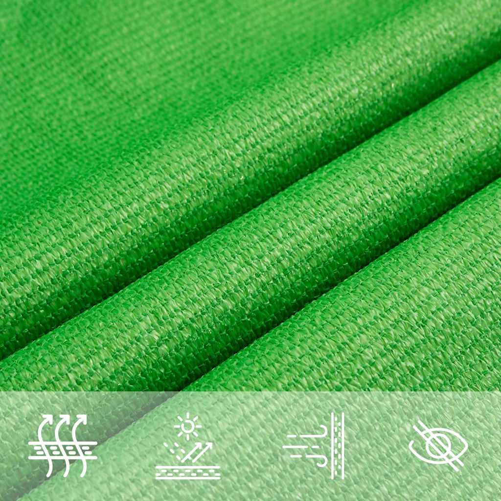 Sunshade Sail 160 g/m² Light Green 2.5x4 m HDPE