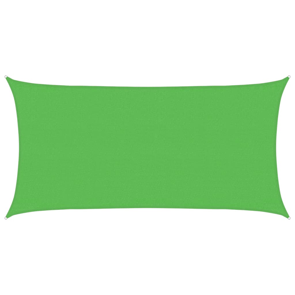 Sunshade Sail 160 g/m² Light Green 3x6 m HDPE