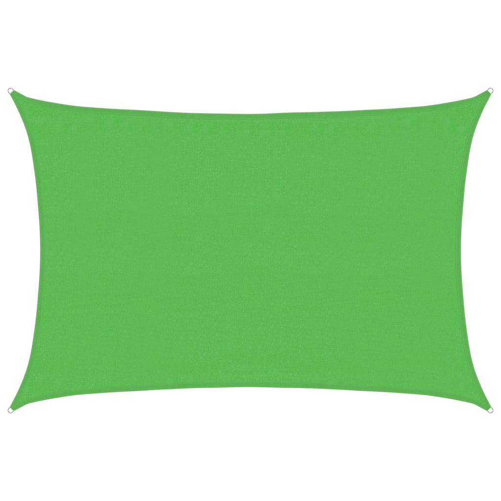 Sunshade Sail 160 g/m² Light Green 3.5x4.5 m HDPE