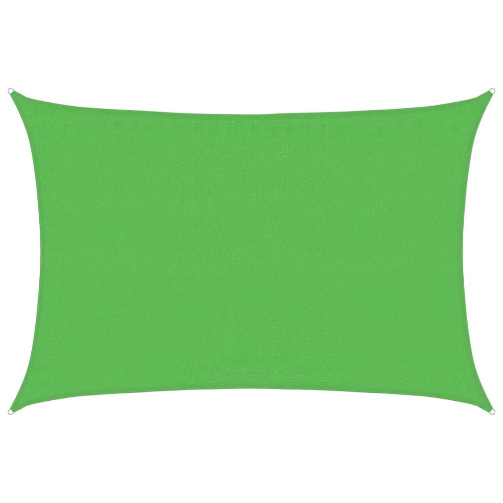 vidaXL Sunshade Sail 160 g/m² Light Green 3.5x5 m HDPE