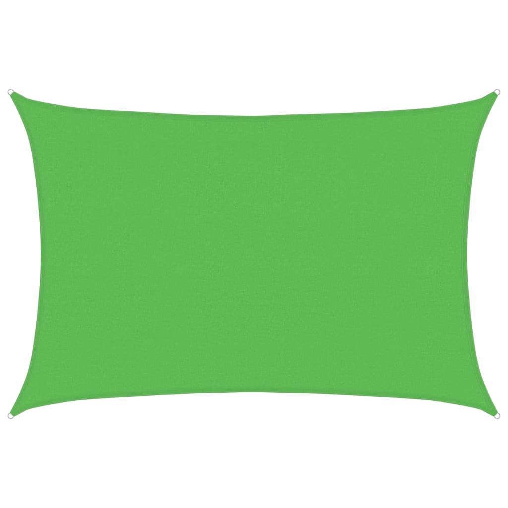 vidaXL Sunshade Sail 160 g/m² Light Green 4x6 m HDPE