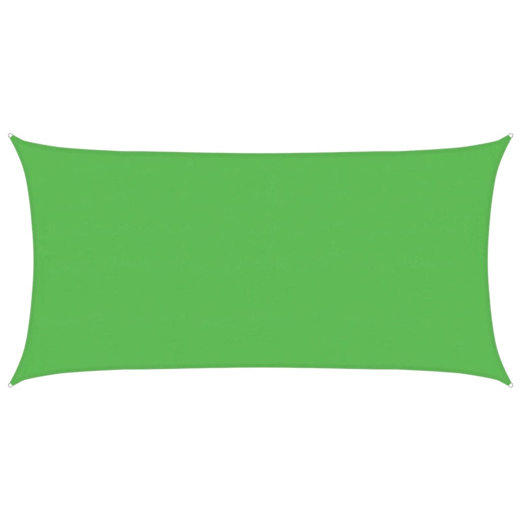 vidaXL Sunshade Sail 160 g/m² Light Green 4x7 m HDPE