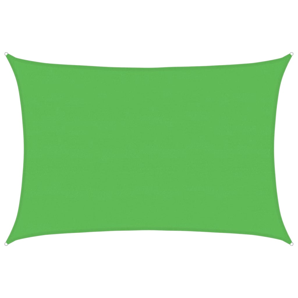 vidaXL Sunshade Sail 160 g/m² Light Green 5x7 m HDPE