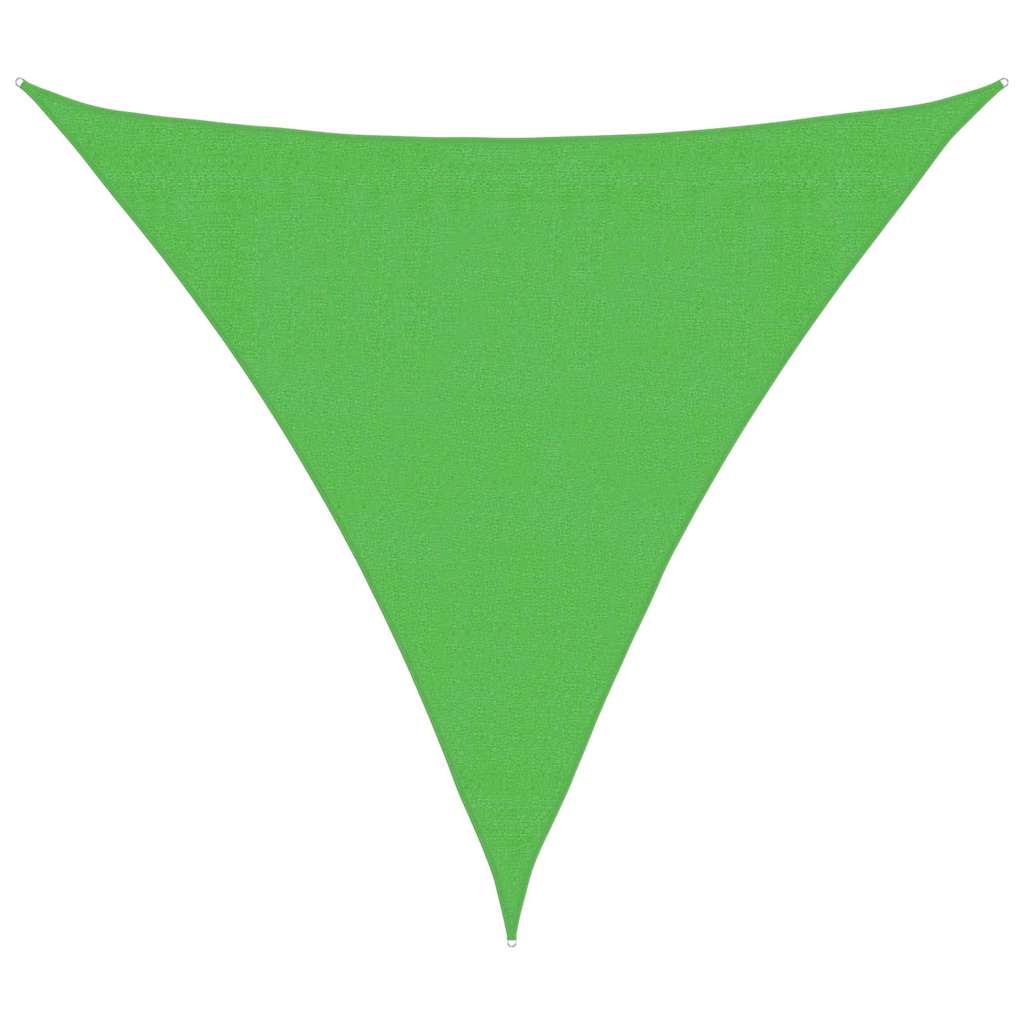 Sunshade Sail 160 g/m² Light Green 3.6x3.6x3.6 m HDPE