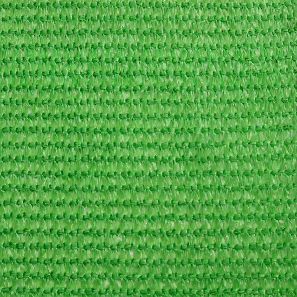 311312 vidaXL Sunshade Sail 160 g/m² Light Green 3,5x3,5x4,9 m HDPE