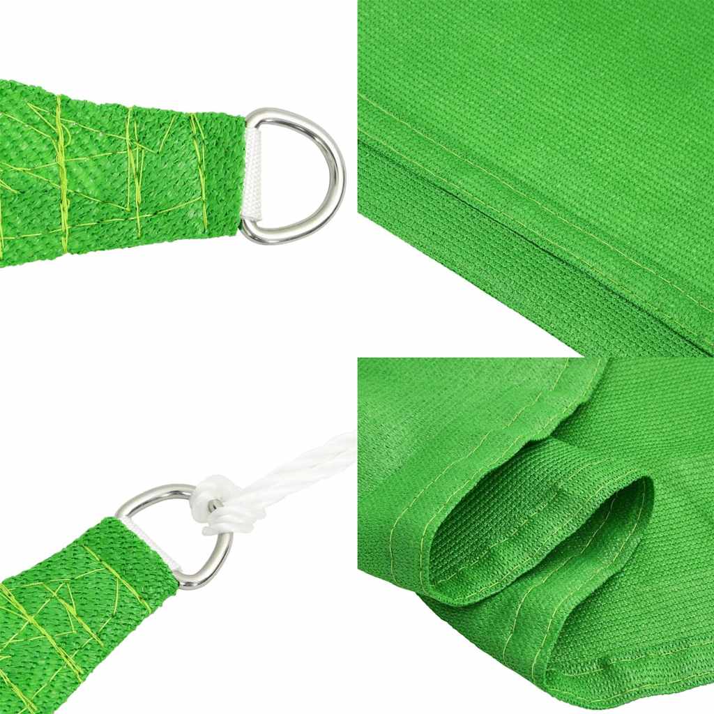 311313 vidaXL Sunshade Sail 160 g/m² Light Green 4x4x4 m HDPE
