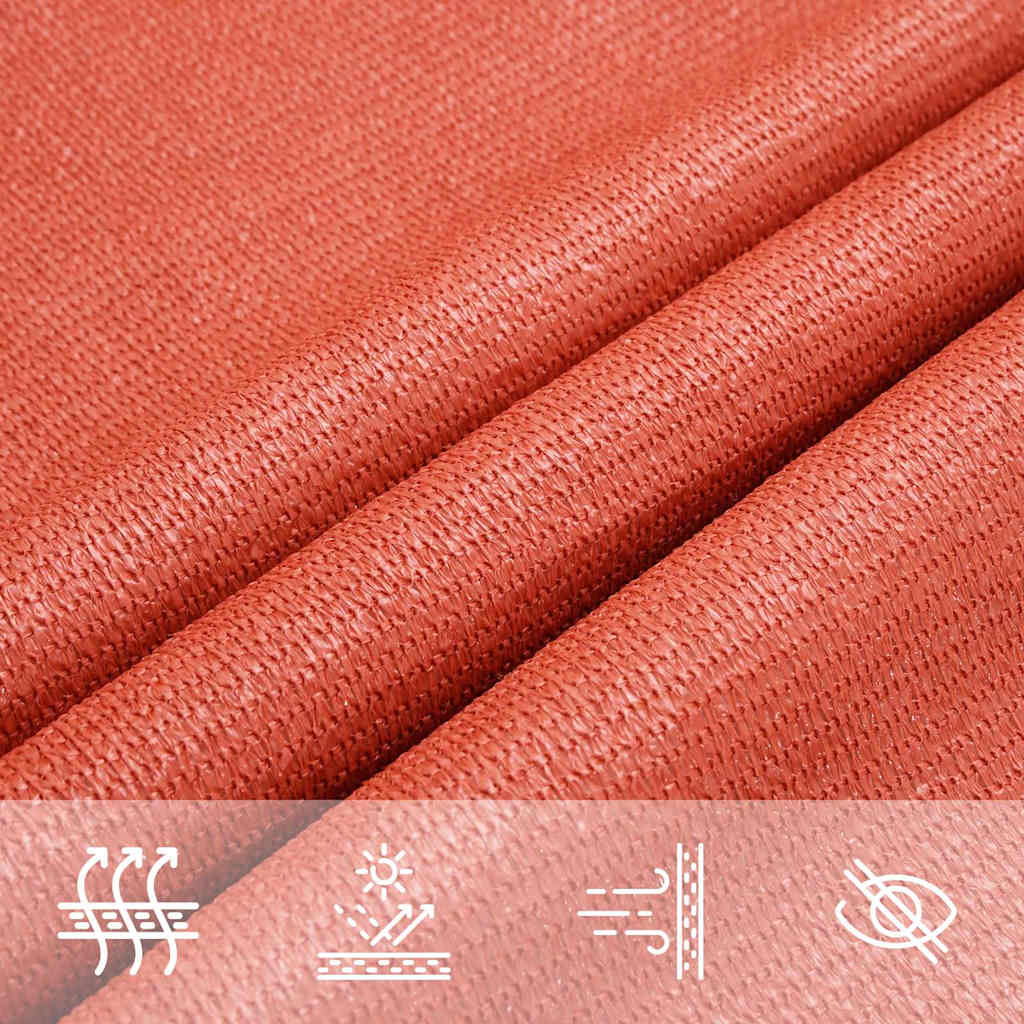 Sunshade Sail 160 g/m² Terracotta 2x3 m HDPE