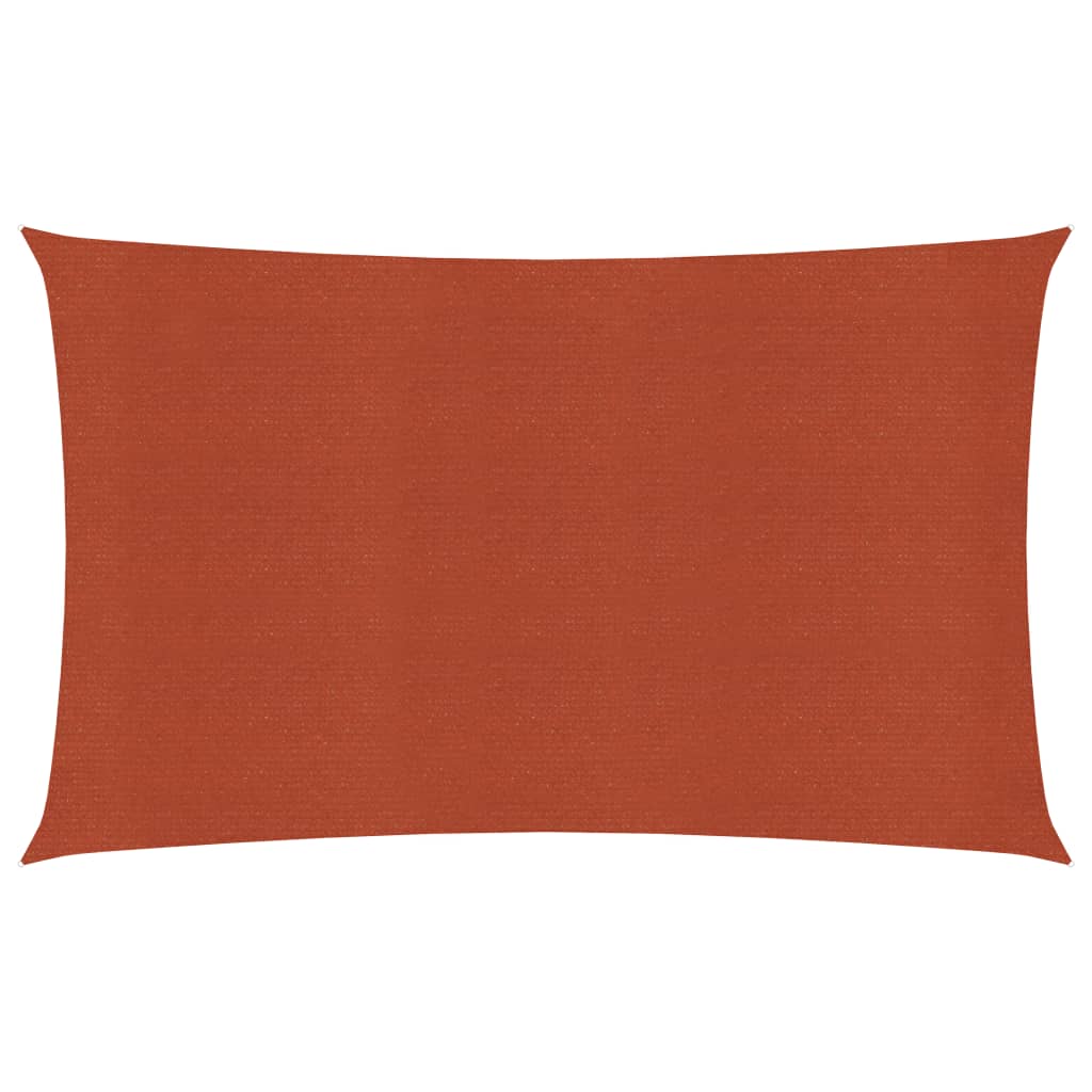 vidaXL Sunshade Sail 160 g/m² Terracotta 3x6 m HDPE