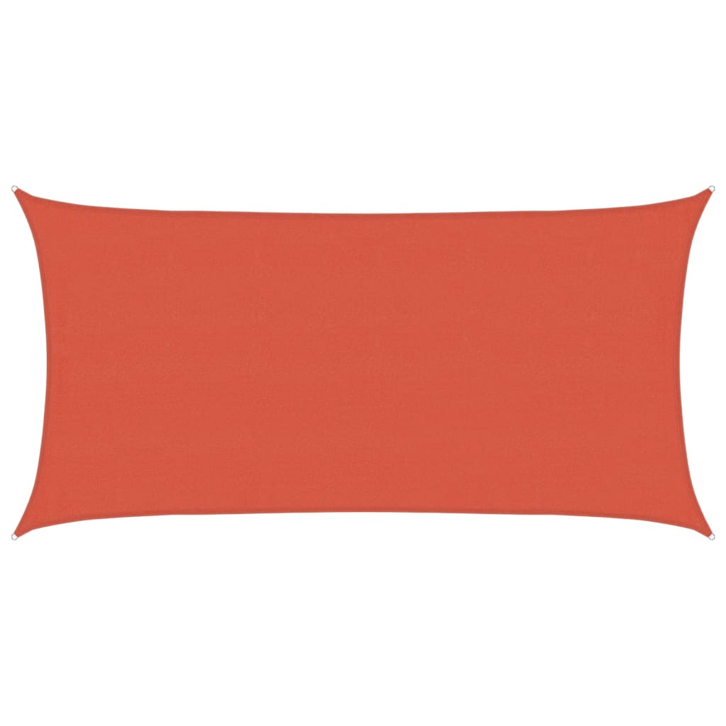 Sunshade Sail 160 g/m² Terracotta 4x7 m HDPE