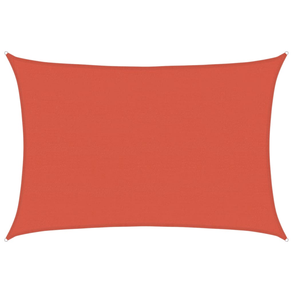 Sunshade Sail 160 g/m² Terracotta 5x6 m HDPE
