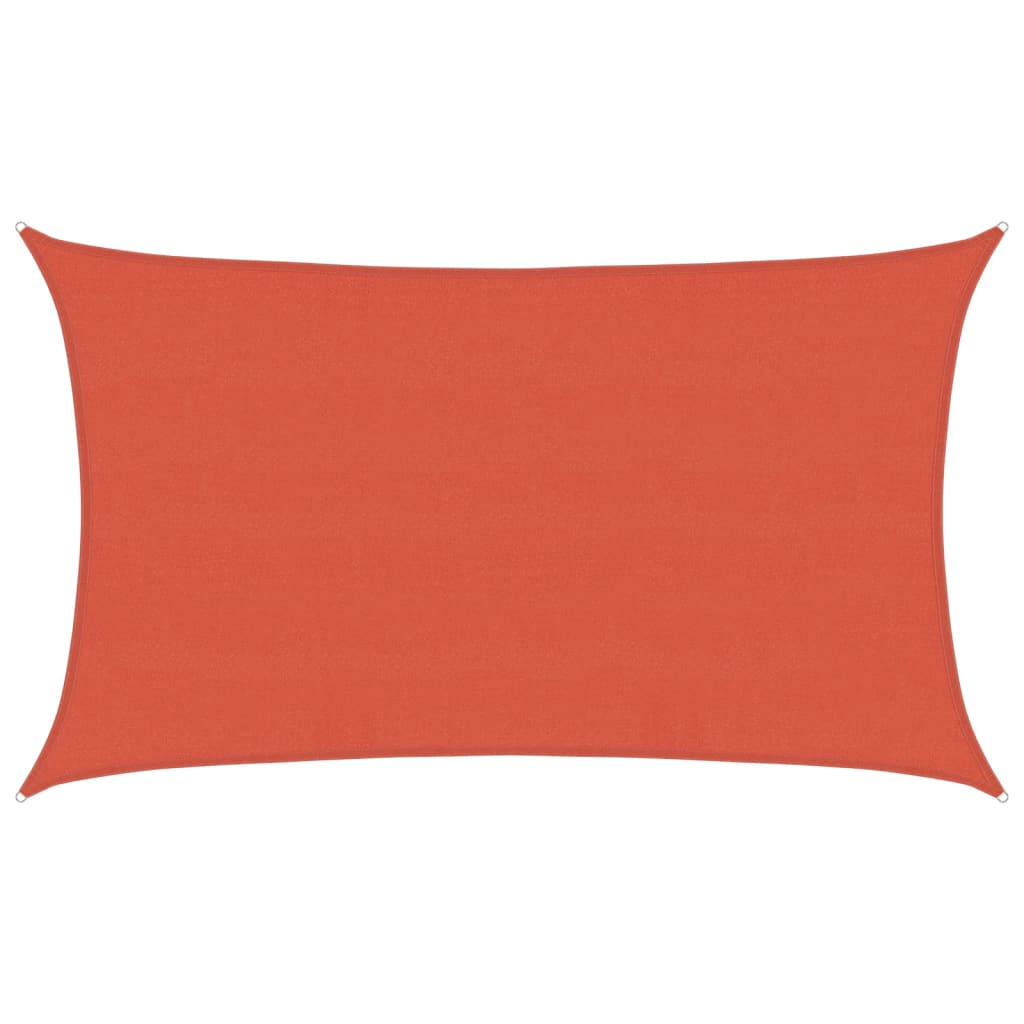 Sunshade Sail 160 g/m² Terracotta 5x8 m HDPE