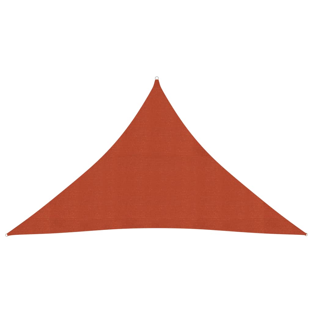 vidaXL Sunshade Sail 160 g/m² Terracotta 3.5x3.5x4.9 m HDPE