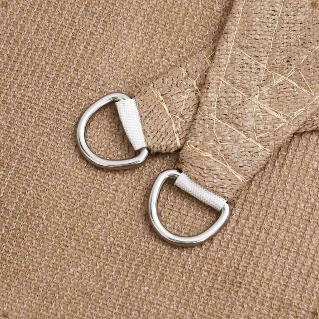 Sunshade Sail 160 g/m² Taupe 2.5x2.5 m HDPE