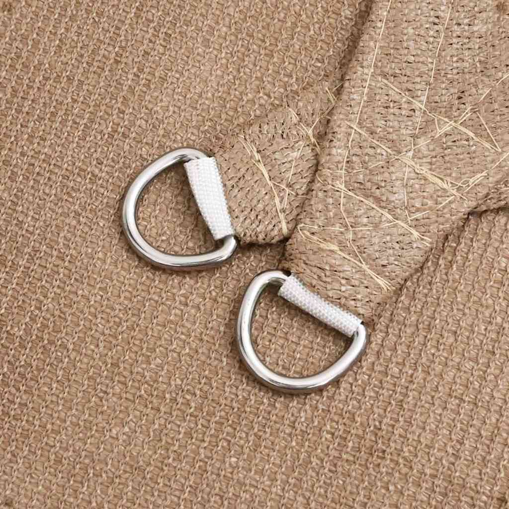 Sunshade Sail 160 g/m² Taupe 3x3 m HDPE