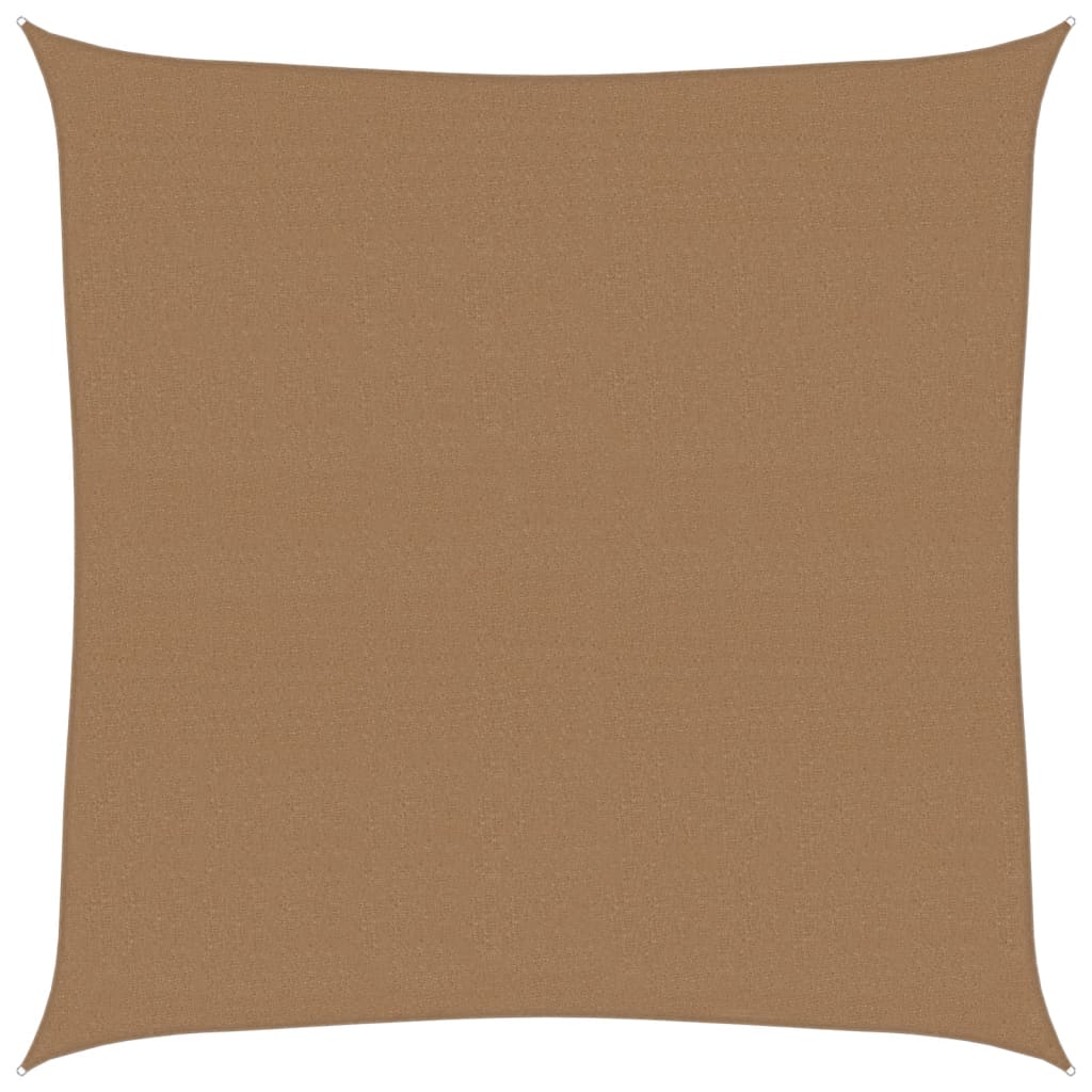 vidaXL Sunshade Sail 160 g/m² Taupe 6x6 m HDPE