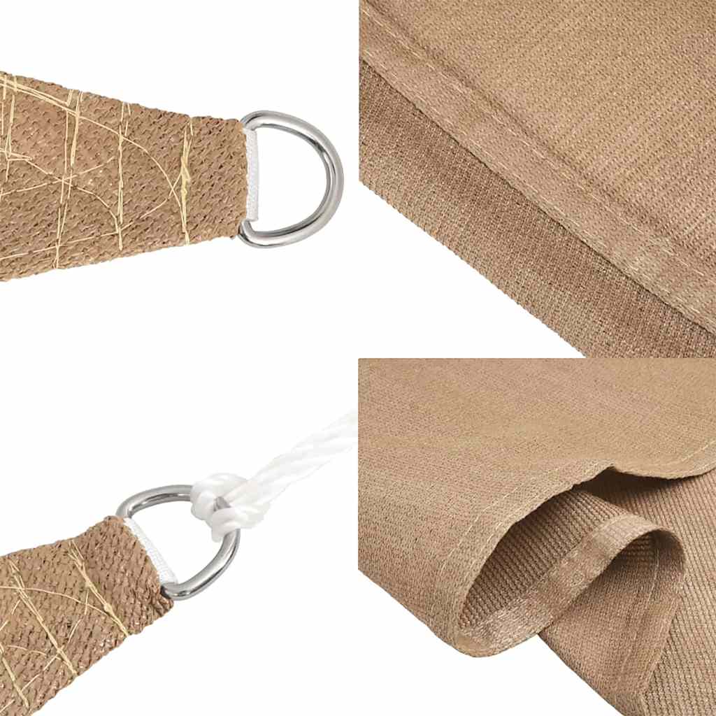 Sunshade Sail 160 g/m² Taupe 2x2.5 m HDPE