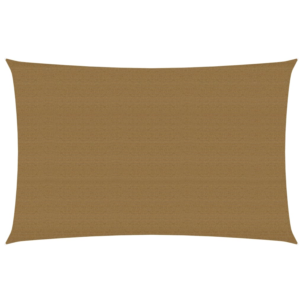 vidaXL Sunshade Sail 160 g/m² Taupe 2x4 m HDPE