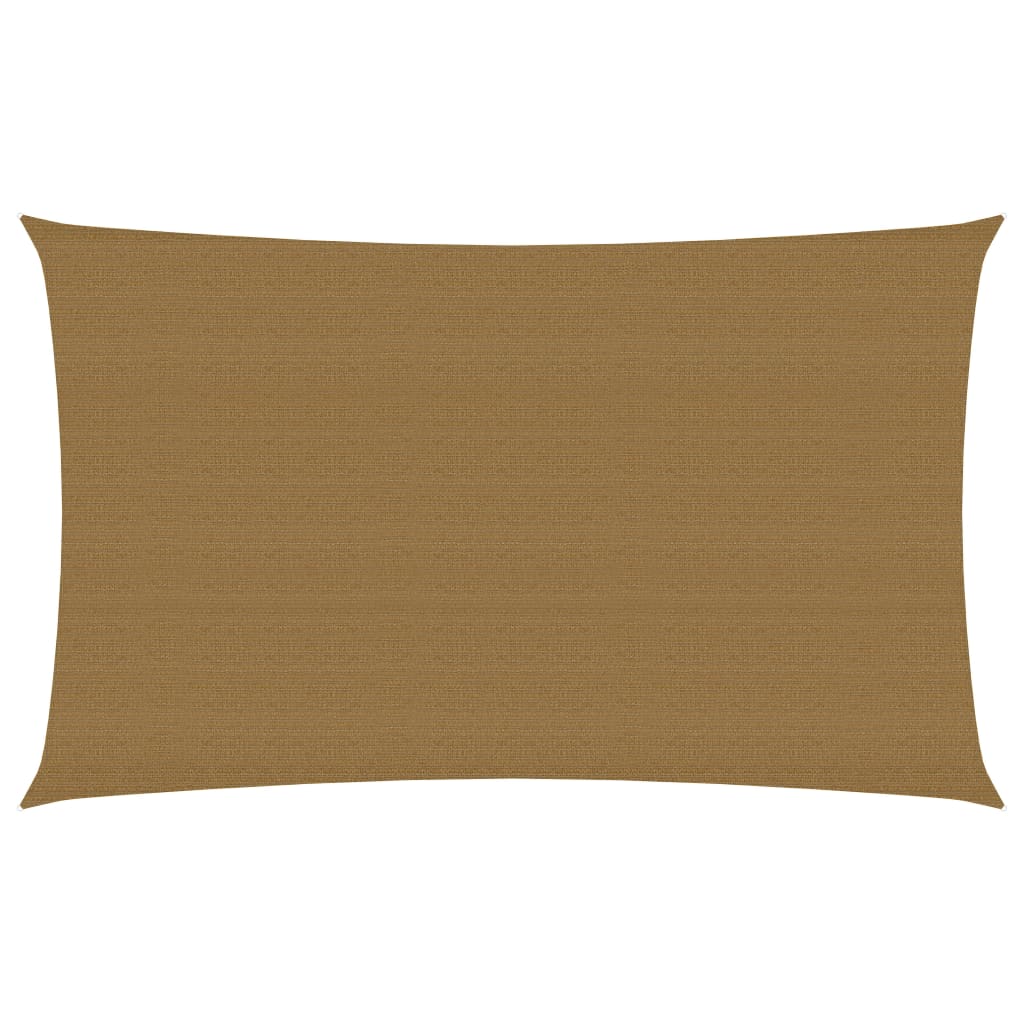 vidaXL Sunshade Sail 160 g/m² Taupe 2.5x5 m HDPE