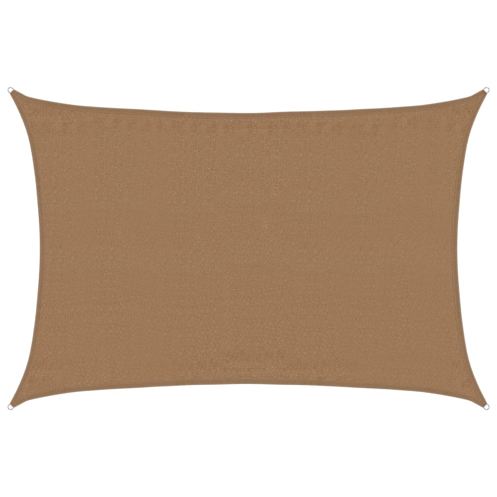 vidaXL Sunshade Sail 160 g/m² Taupe 3.5x5 m HDPE