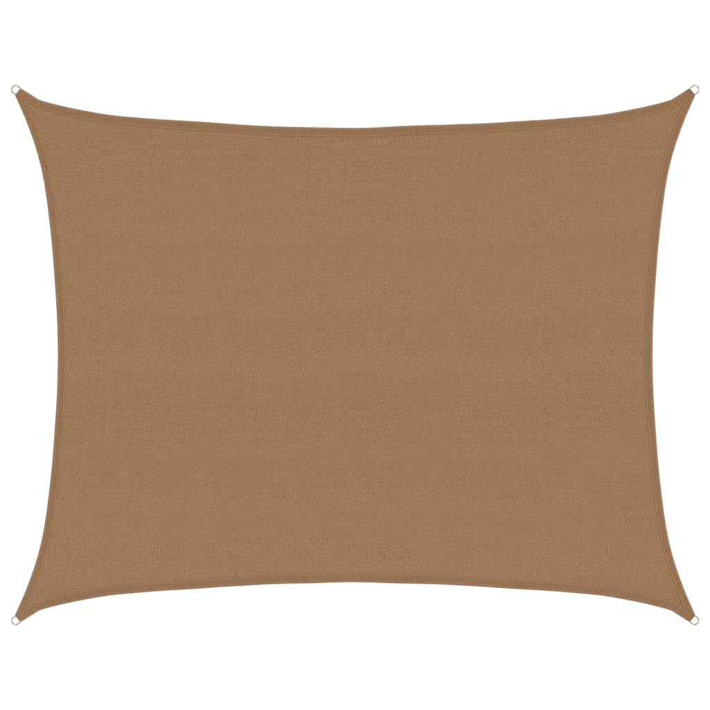 vidaXL Sunshade Sail 160 g/m² Taupe 6x8 m HDPE