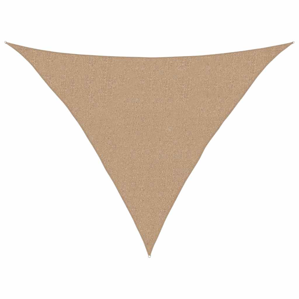 Sunshade Sail 160 g/m² Taupe 3x3x4.2 m HDPE