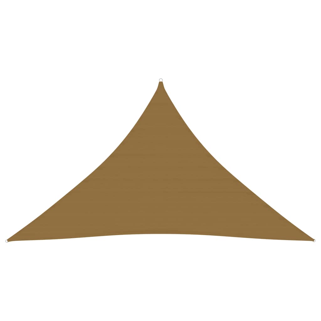 vidaXL Sunshade Sail 160 g/m² Taupe 3.5x3.5x4.9 m HDPE