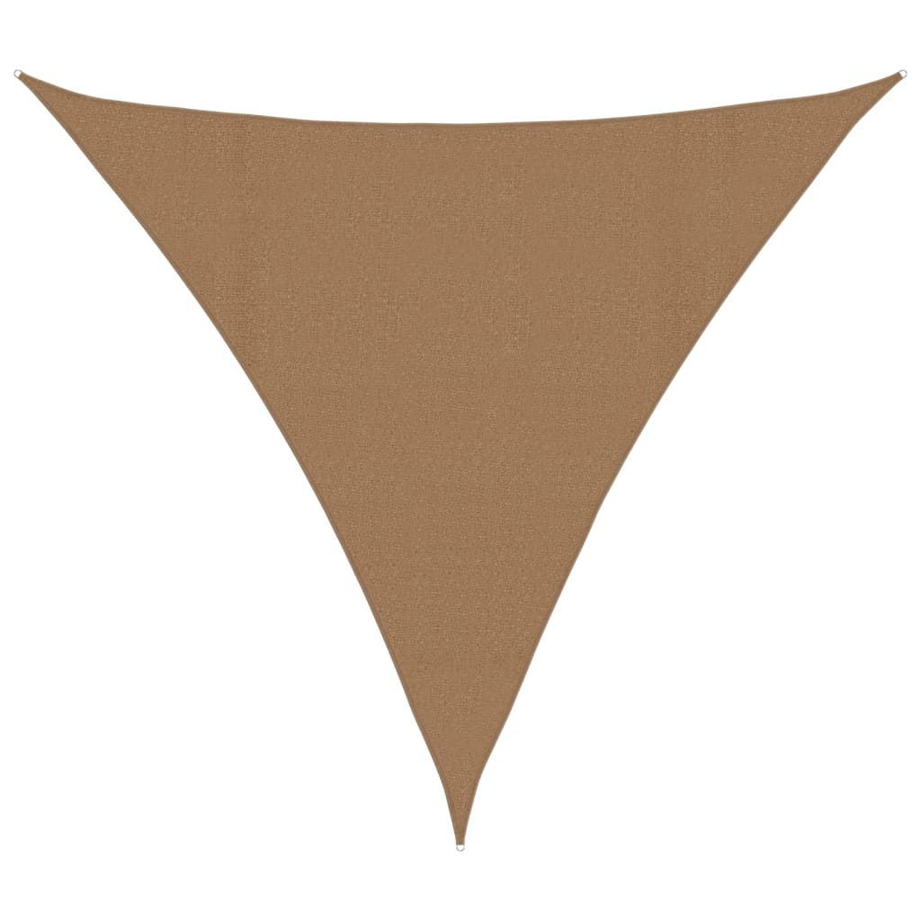 Zonnescherm Zeil 160 g/m² Taupe 4,5x4,5x4,5 m HDPE