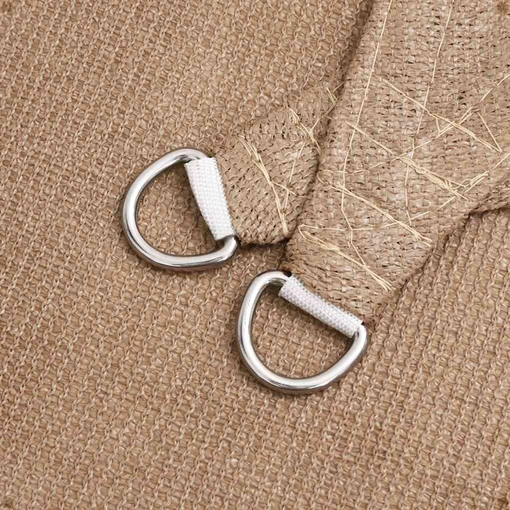 Sunshade Sail 160 g/m² Taupe 5x6x6 m HDPE