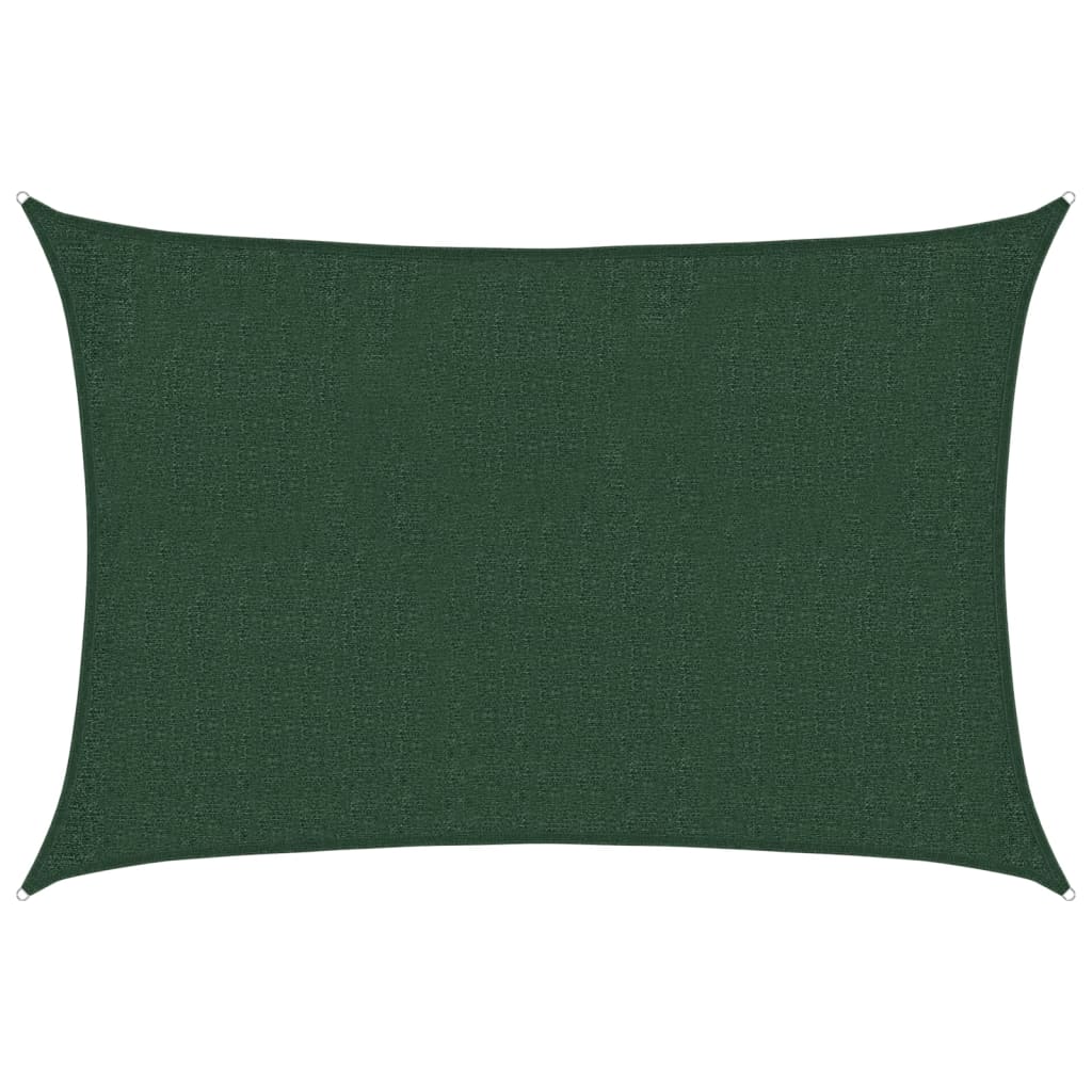 vidaXL Sunshade Sail 160 g/m² Dark Green 2x2.5 m HDPE