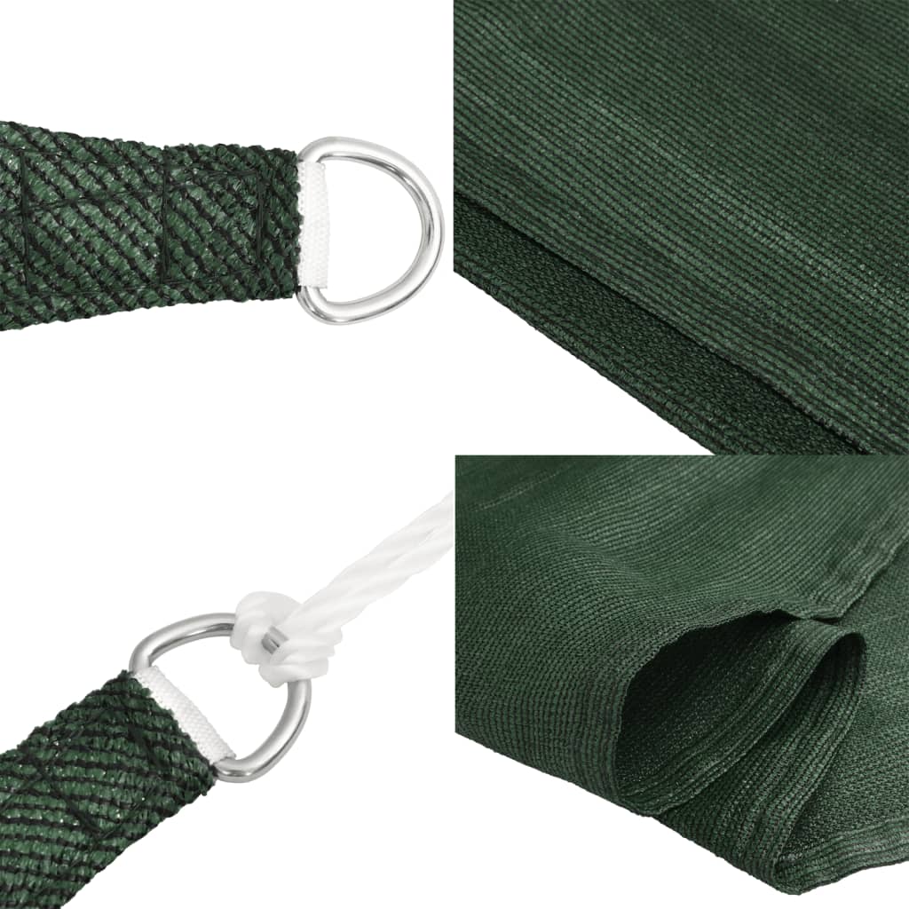 vidaXL Sunshade Sail 160 g/m² Dark Green 2x2.5 m HDPE