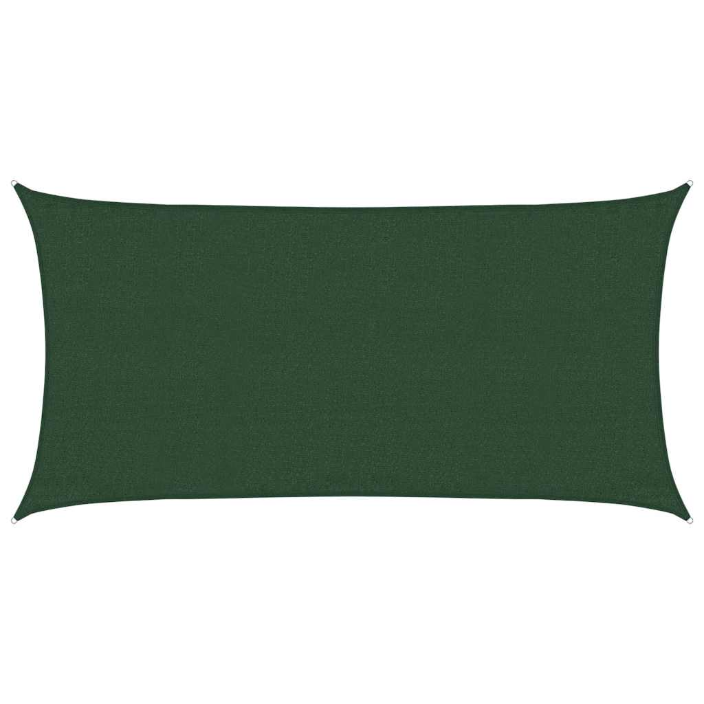 Sunshade Sail 160 g/m² Dark Green 3x6 m HDPE