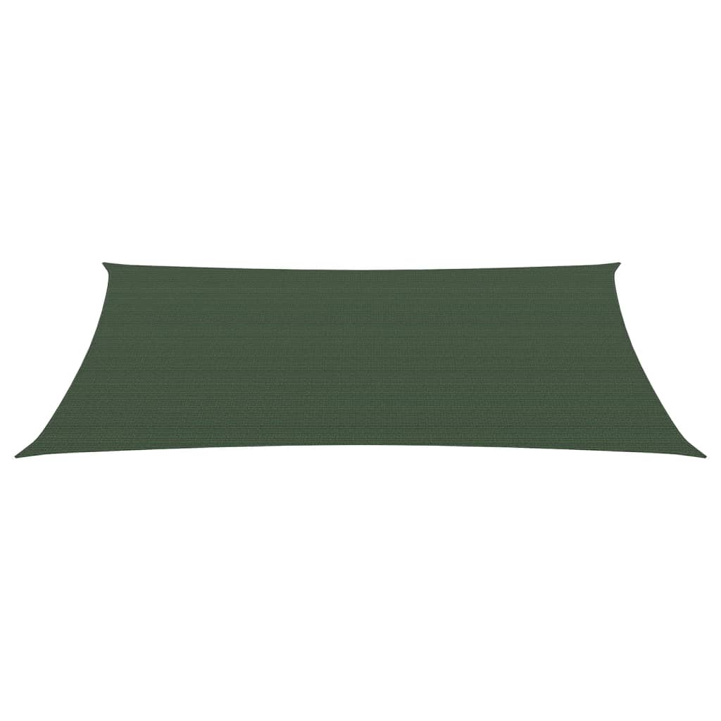 vidaXL Sunshade Sail 160 g/m² Dark Green 3x6 m HDPE