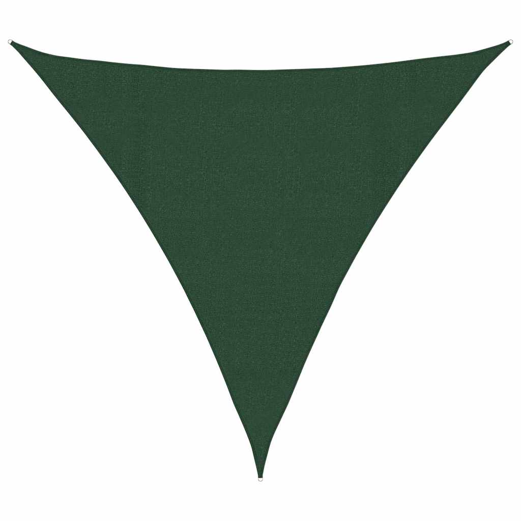 311478 vidaXL Sunshade Sail 160 g/m² Dark Green 4x4x4 m HDPE