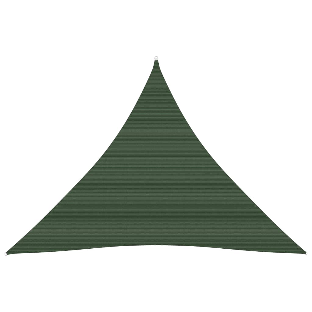 vidaXL Sunshade Sail 160 g/m² Dark Green 5x5x5 m HDPE