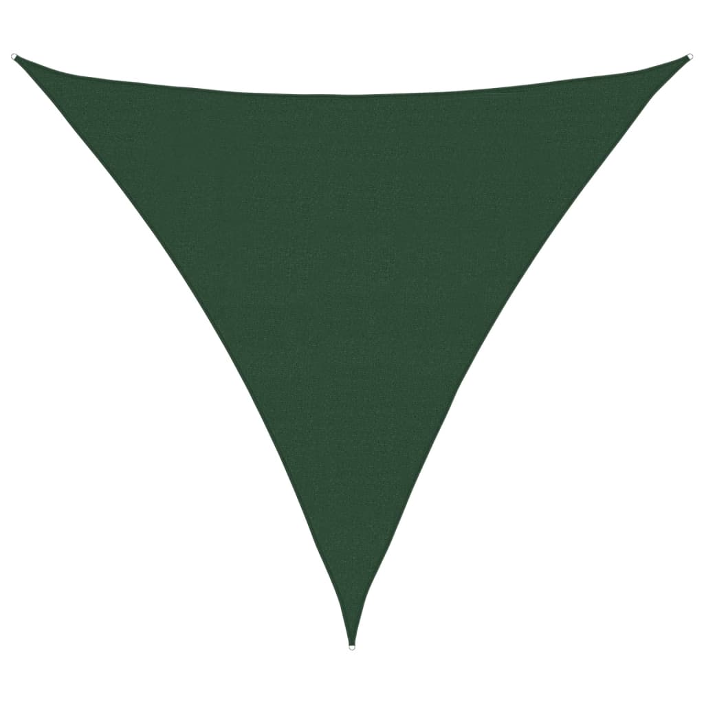 vidaXL Sunshade Sail 160 g/m² Dark Green 5x5x5 m HDPE