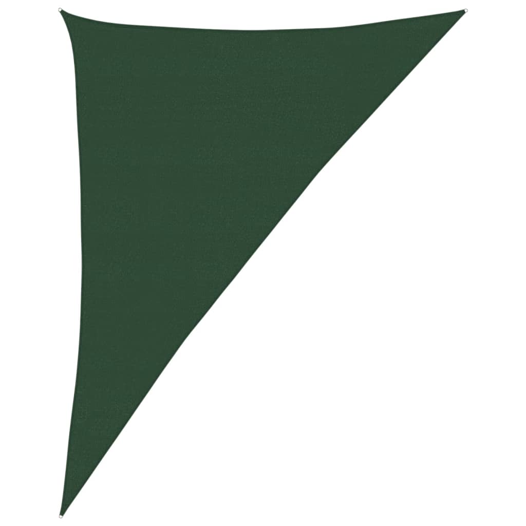 vidaXL Sunshade Sail 160 g/m² Dark Green 4x5x6.8 m HDPE